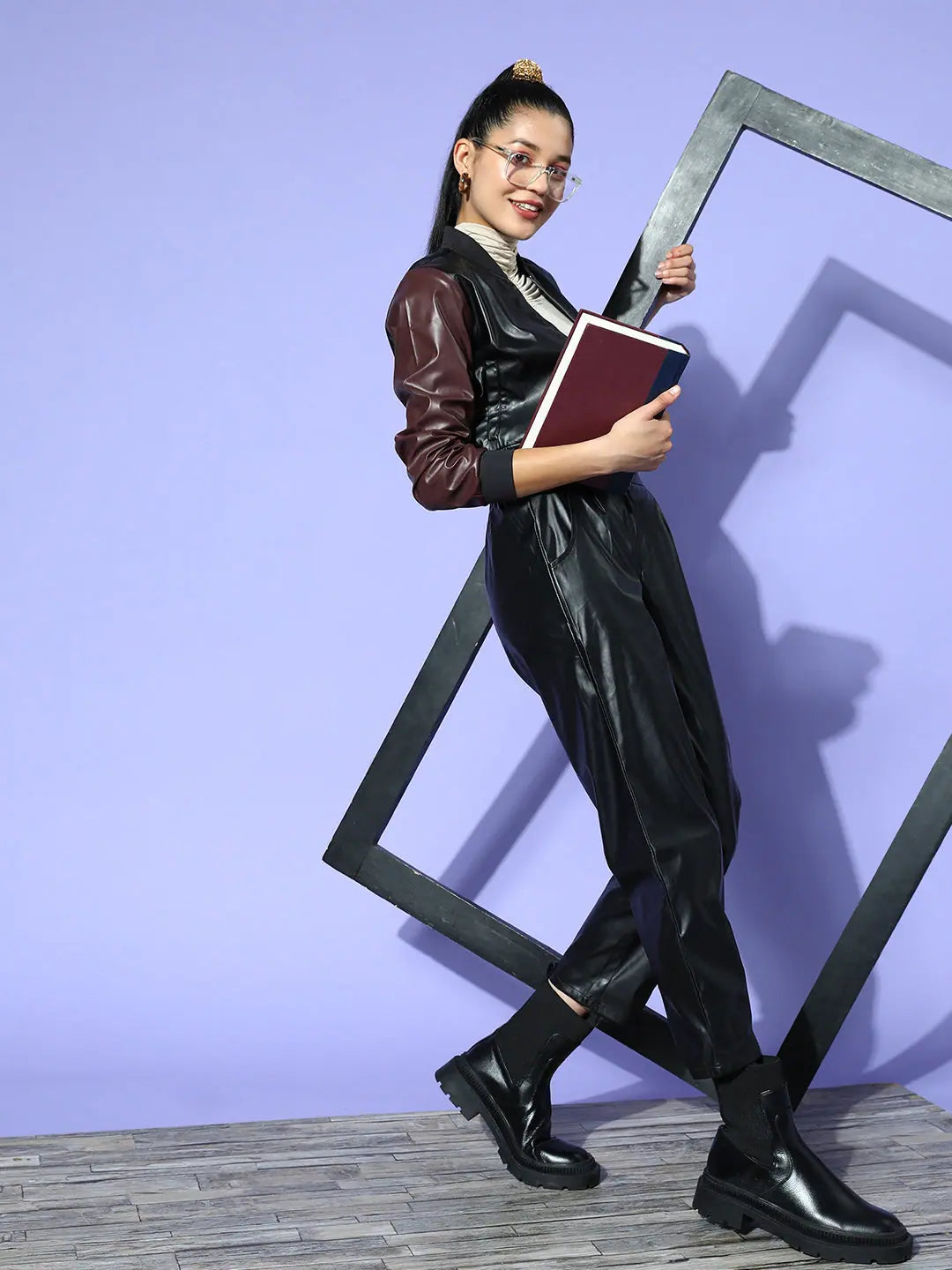 Black PU Bomber Jacket - Women's Fashion Jackets & Outerwear