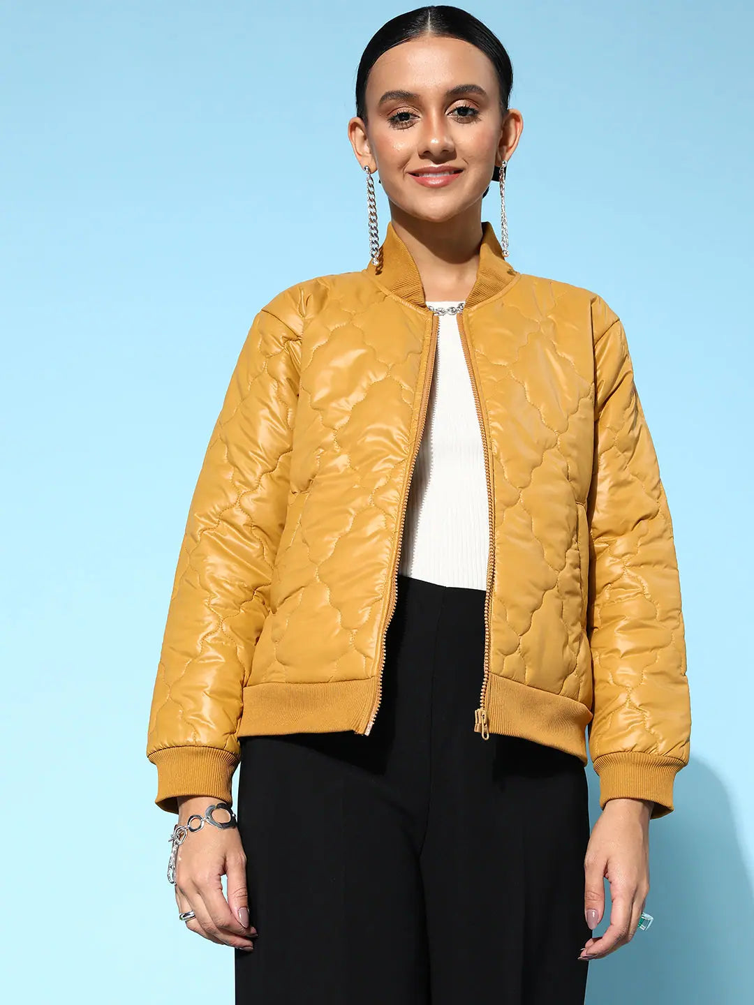 Mustard Puffer Jacket - Women's Fashion Jackets & Outerwear