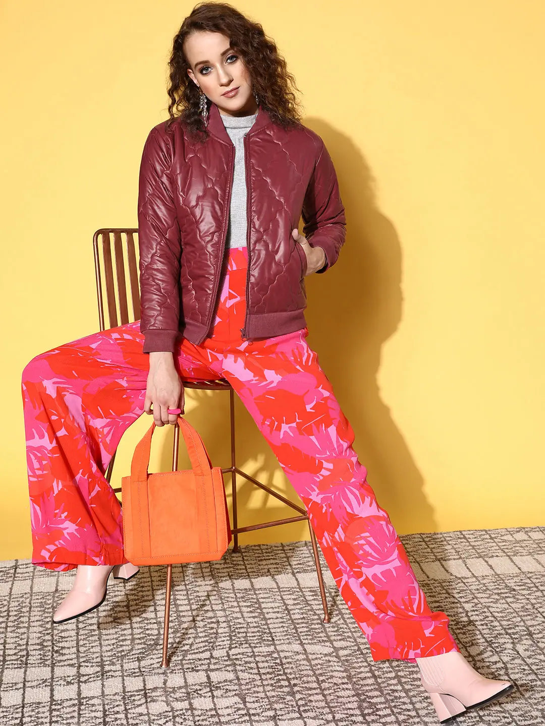 Maroon Puffer Jacket - Stylish Women's Winter Coats