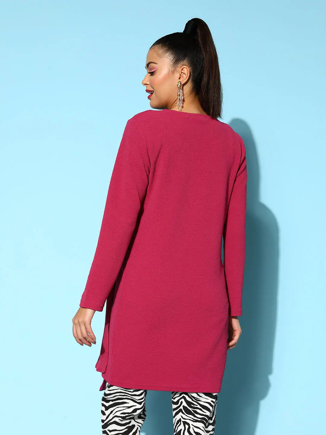 Mauve Wrap Shrug - Trendy Women's Fashion Jackets