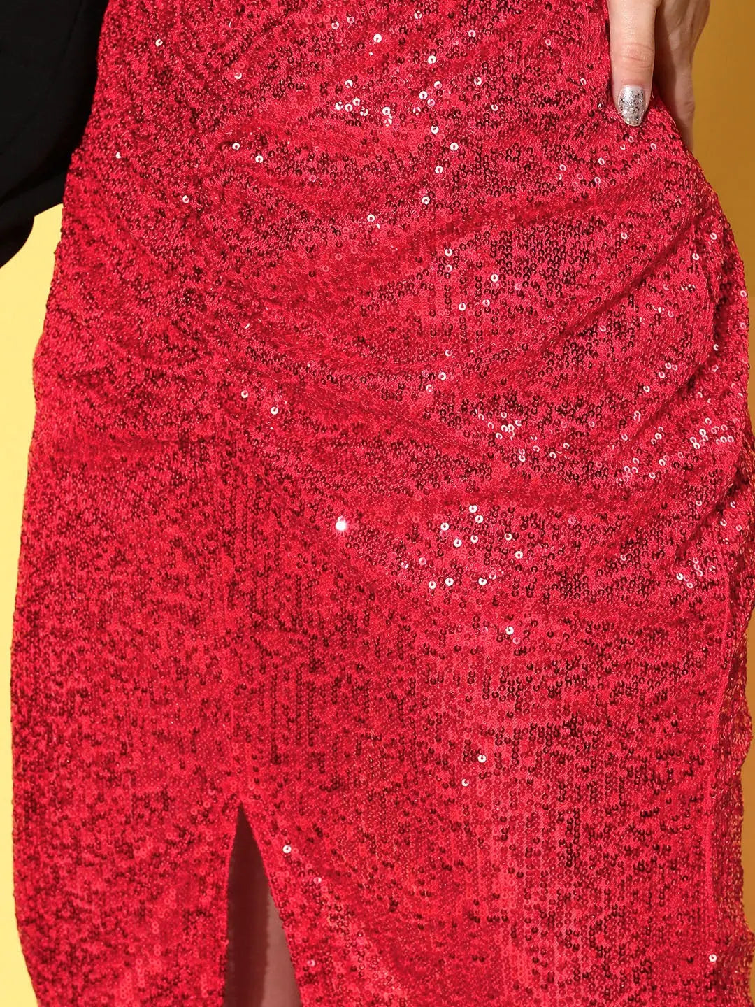 Red Sequin Pencil Skirt - Women's Western Clothing Online