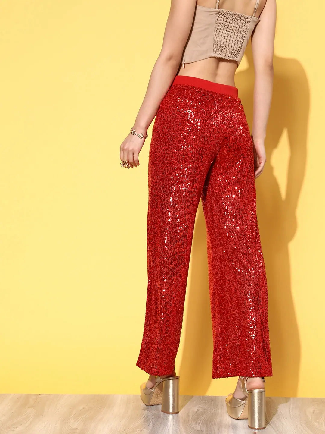 Red Sequin Party Pants | Women's Western Outfits & Clothing