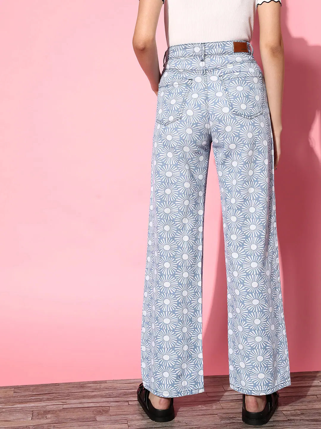 Floral Print Straight Jeans | Women's Western Clothing Online