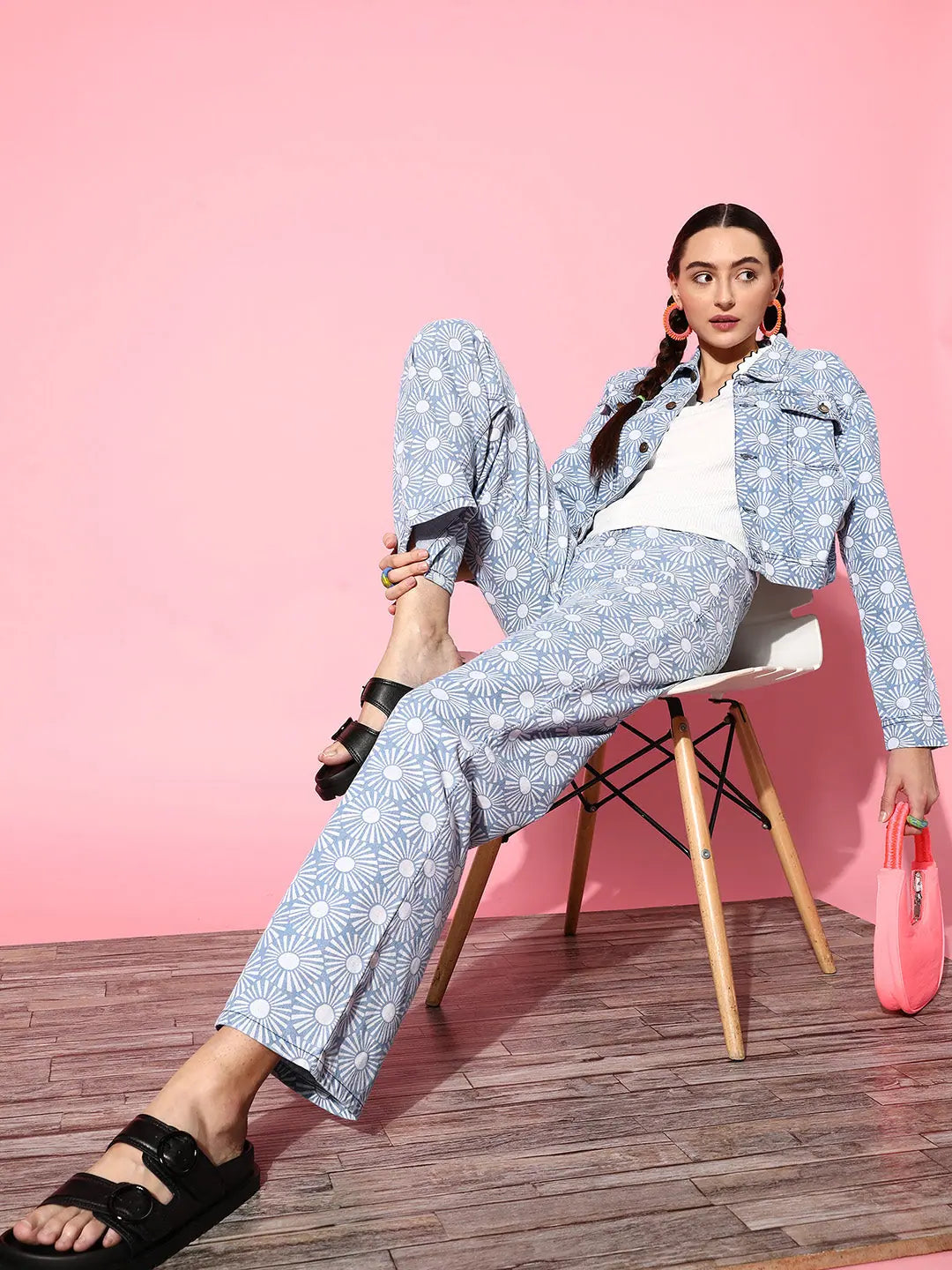 Floral Print Straight Jeans | Women's Western Clothing Online