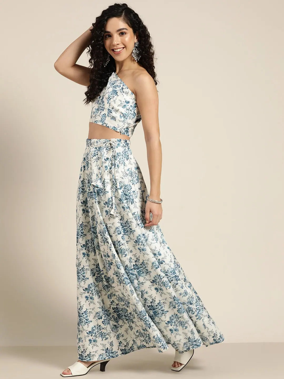Blue Floral Lehenga - Designer Lehenga Choli for Women Online