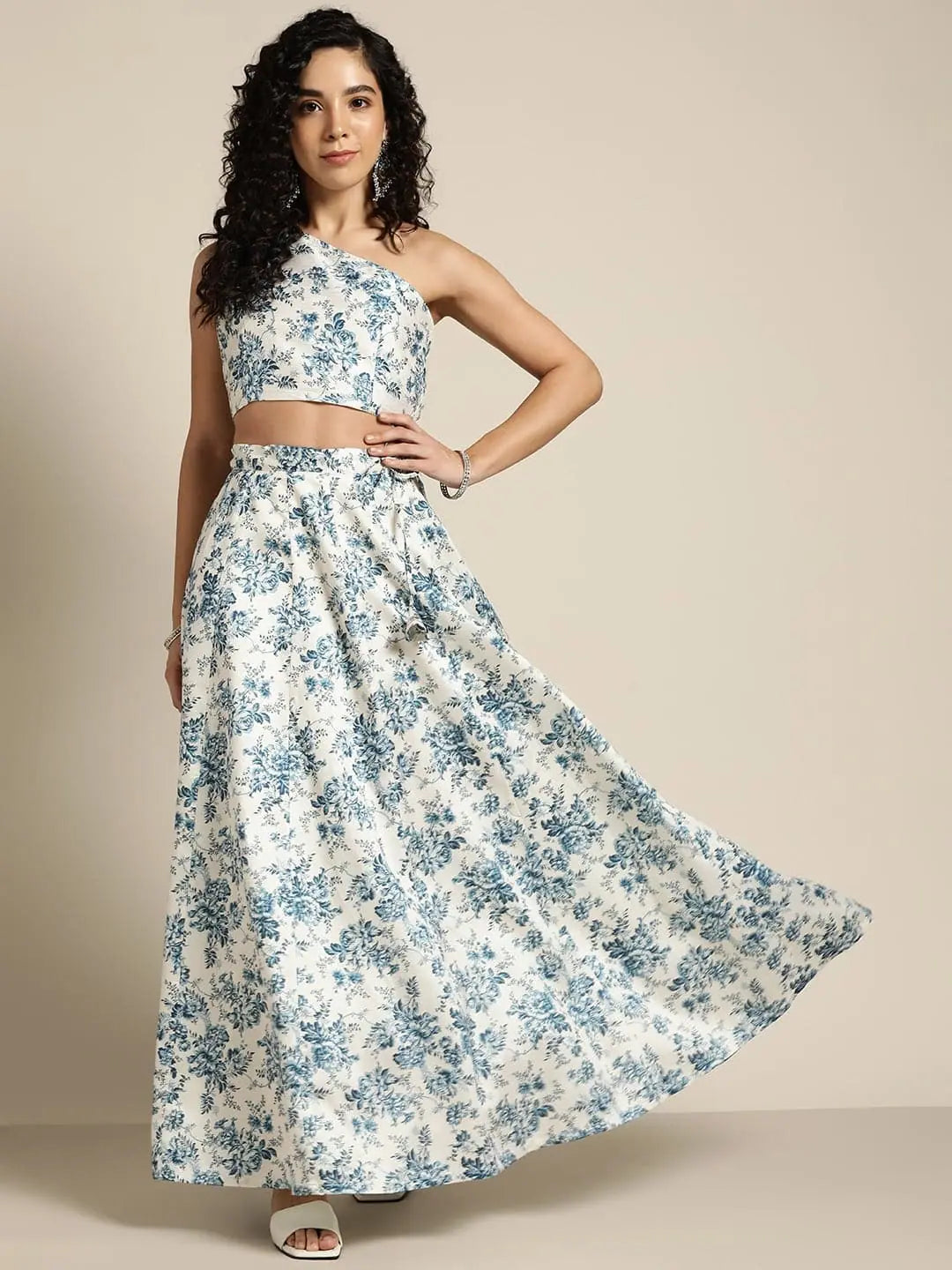 Blue Floral Lehenga - Designer Lehenga Choli for Women Online