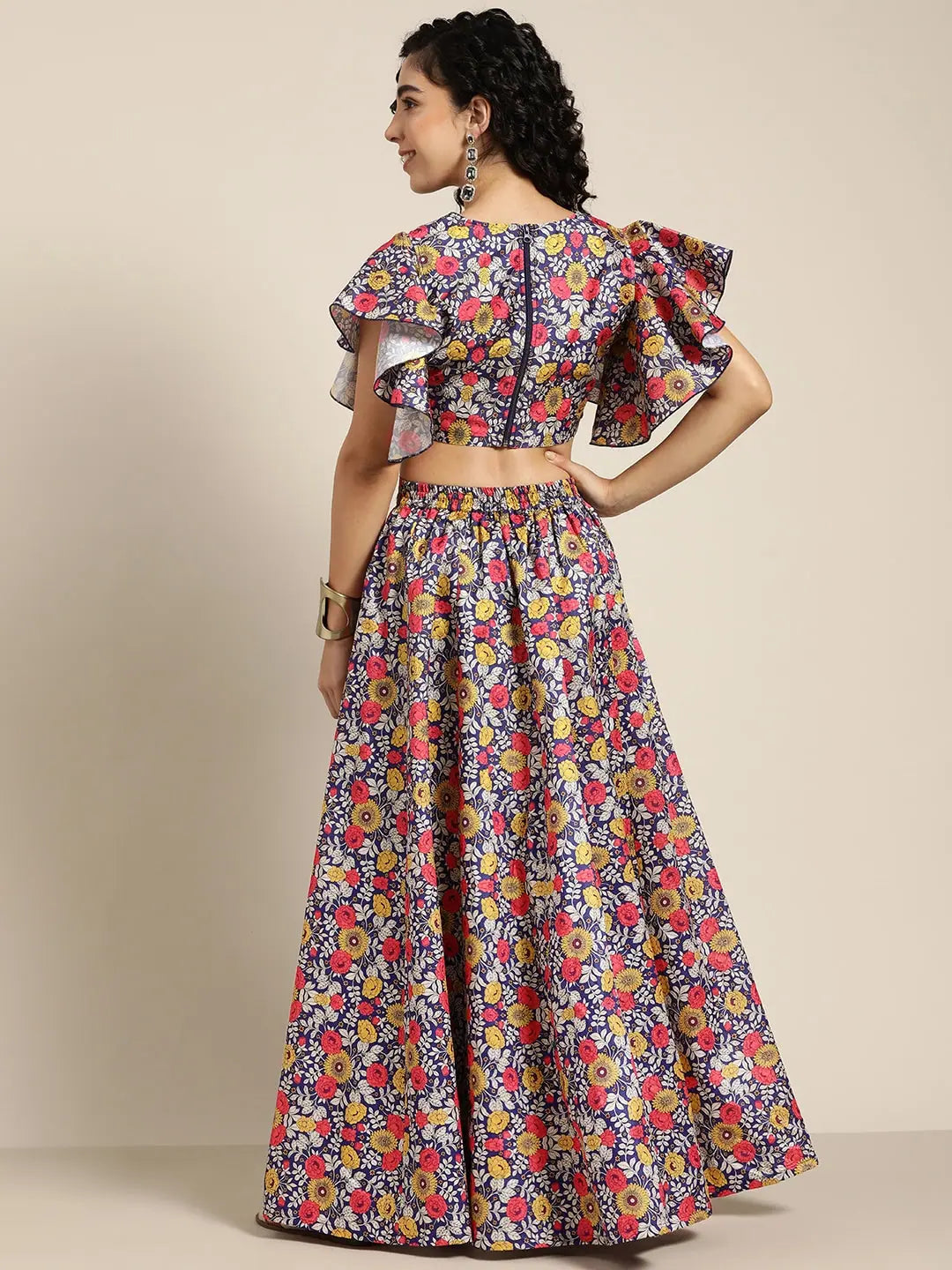Purple Floral Lehenga Choli - Women's Designer Lehenga Online