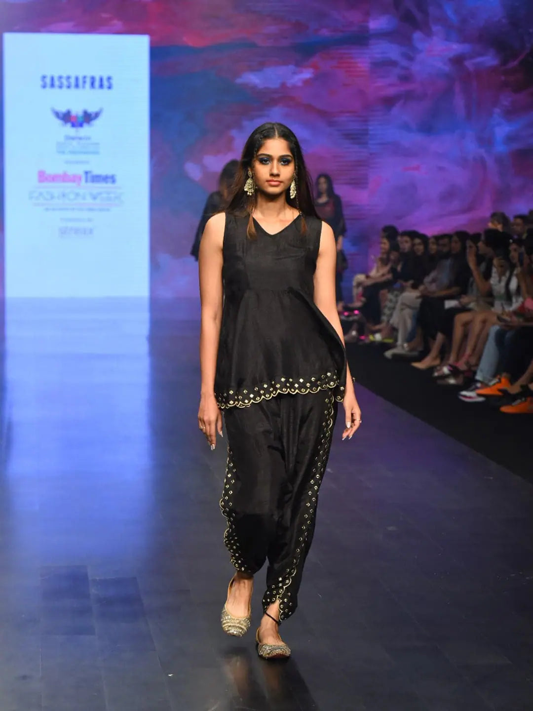 Black Mirror Dhoti Set | Designer Dhoti Suits for Women