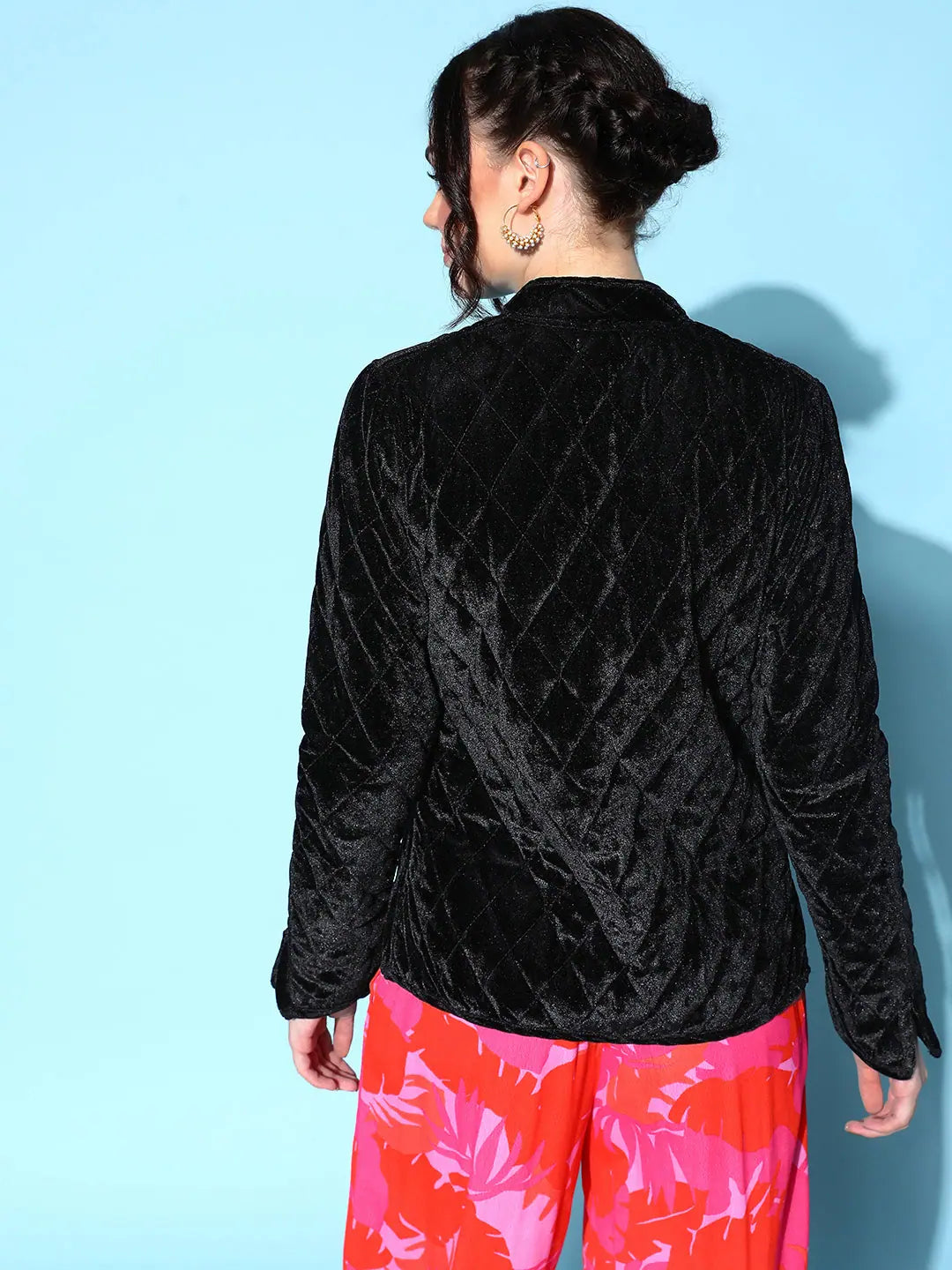 Black Full Sleeve Women's Jacket | Trendy Women's Outerwear