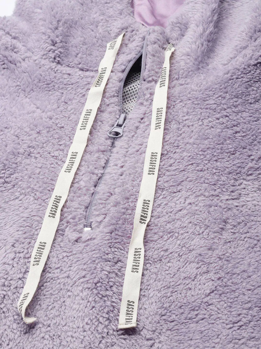 Lavender Faux Fur Hoodie | Women's Western Clothing Style