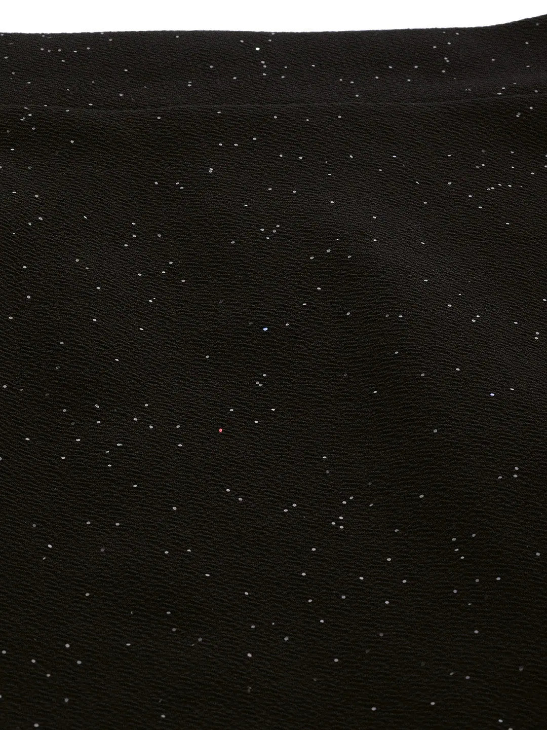 Black Shimmer Ruched Skirt - Party Wear Lehenga Inspired!