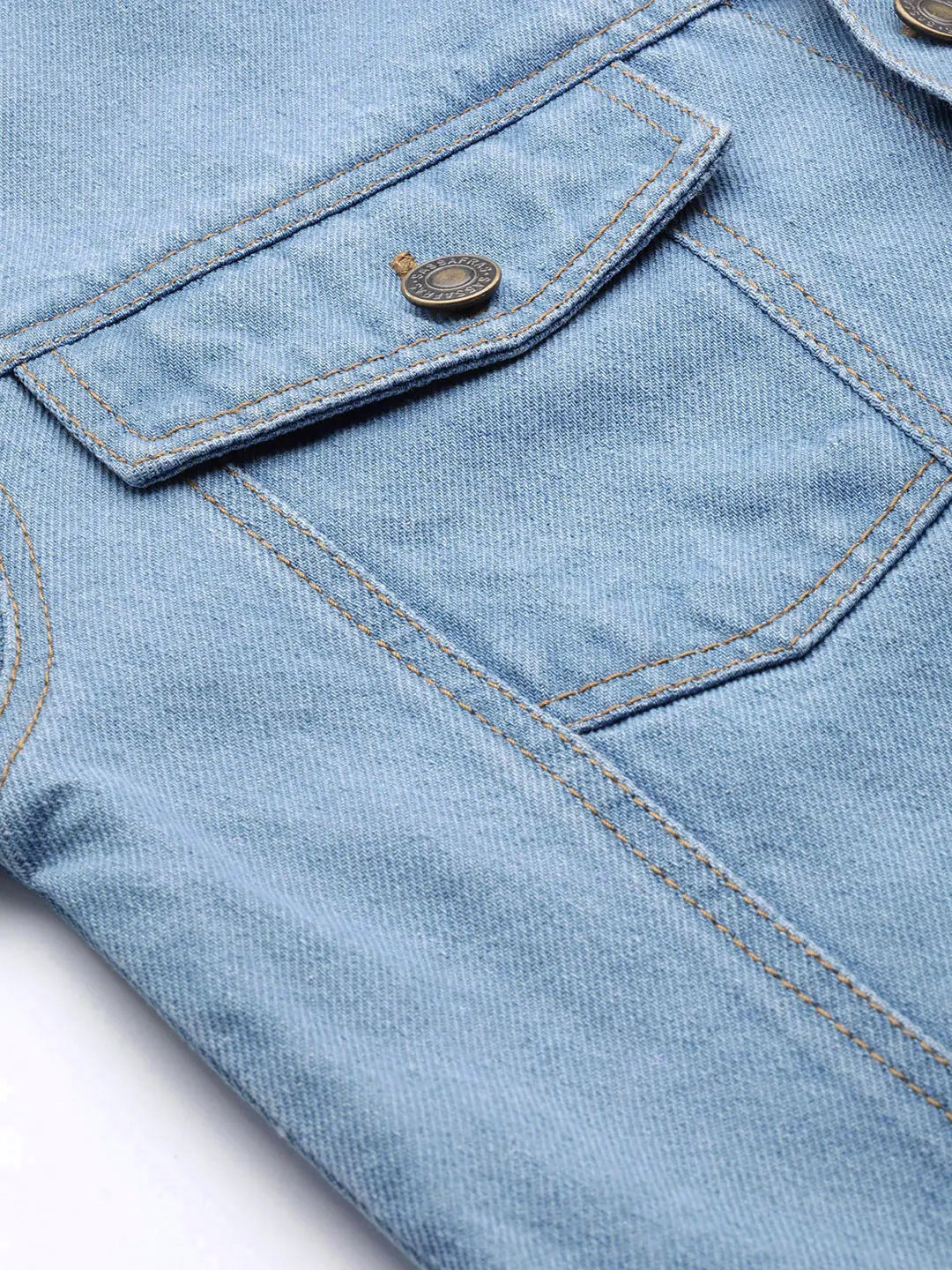 Printed Denim Jacket | Trendy Women's Outerwear & Jackets