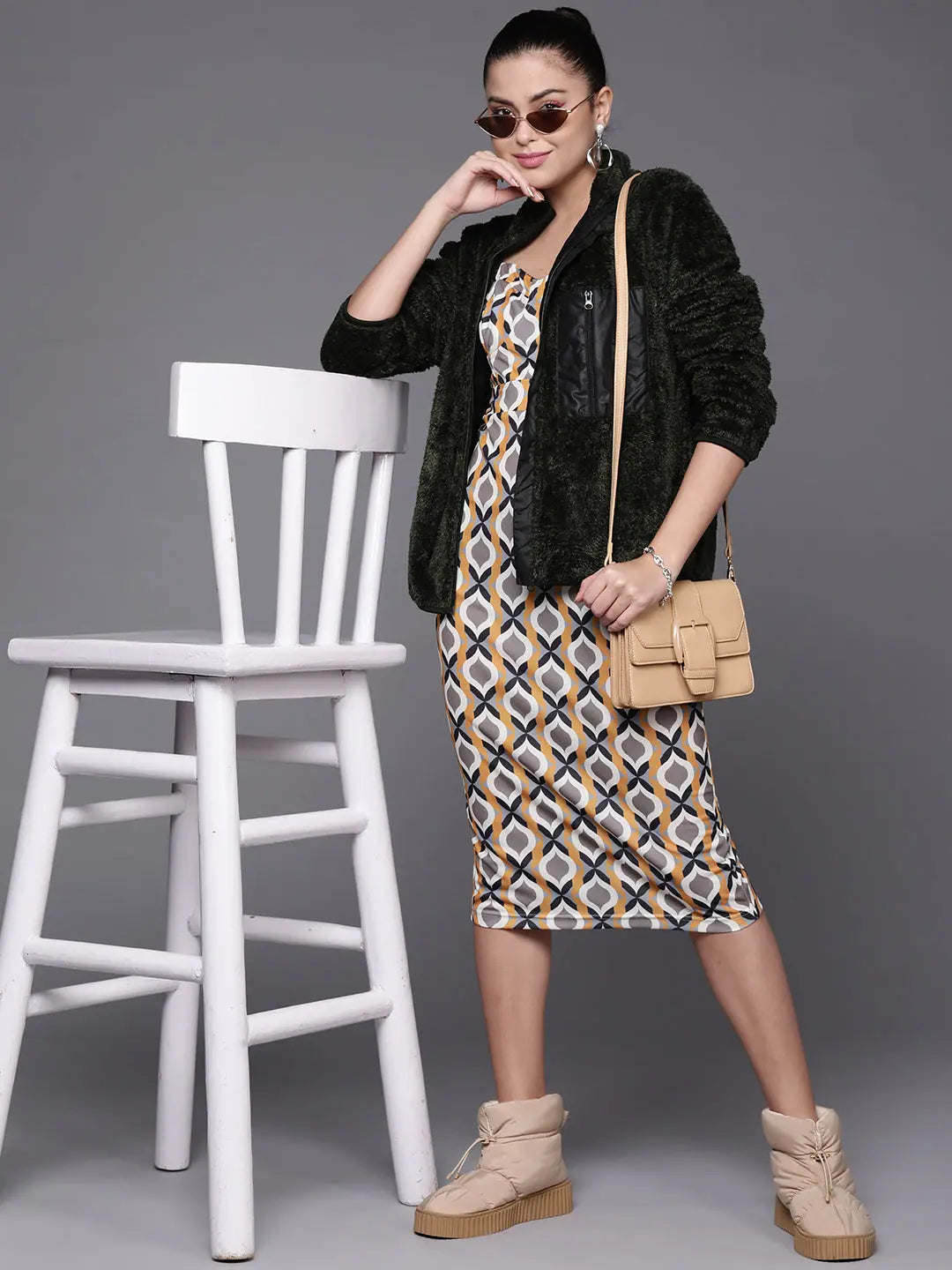 Olive Faux Fur Jacket - Women's Winter Coats & Fashion