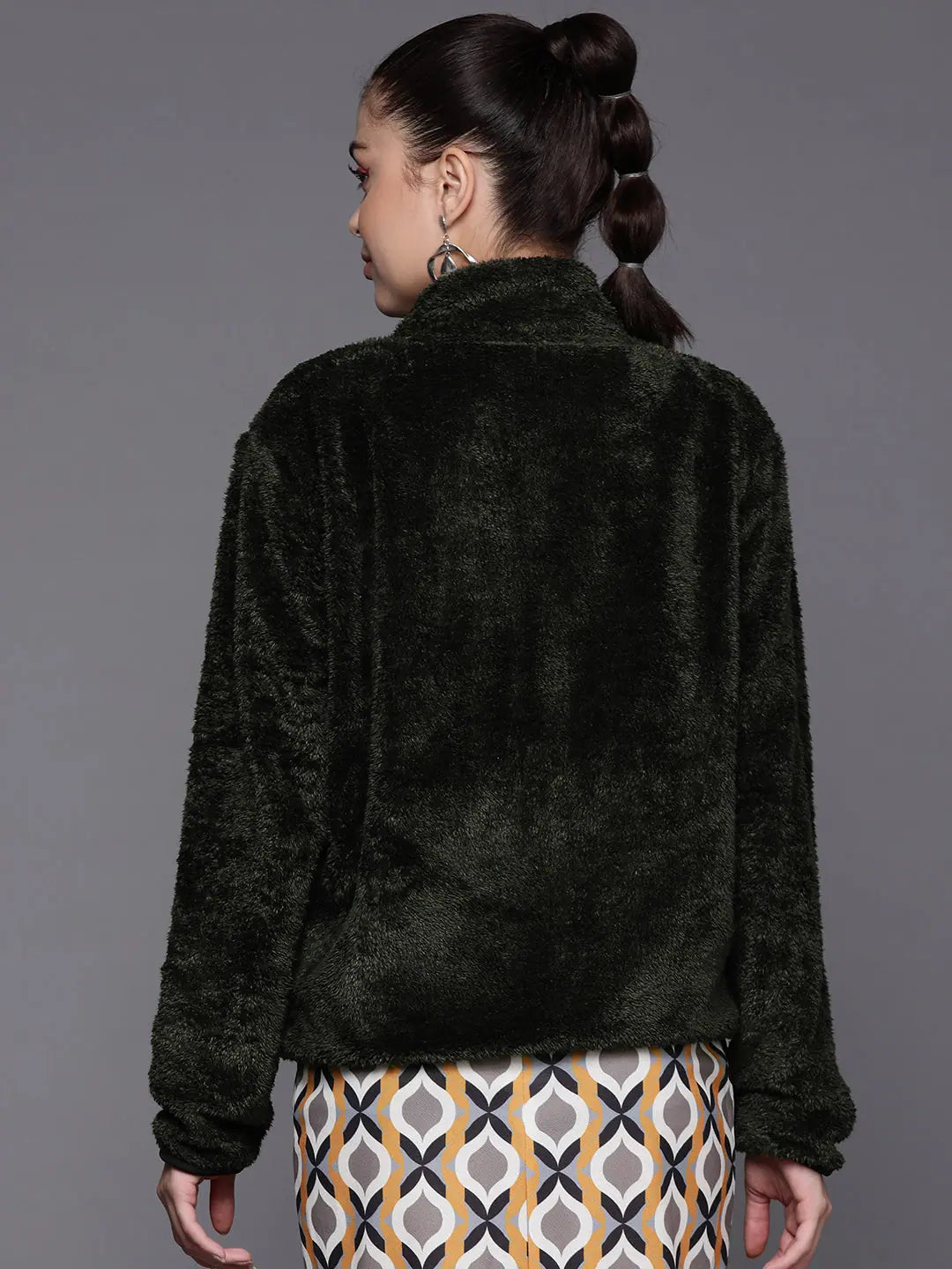 Olive Faux Fur Jacket - Women's Winter Coats & Fashion