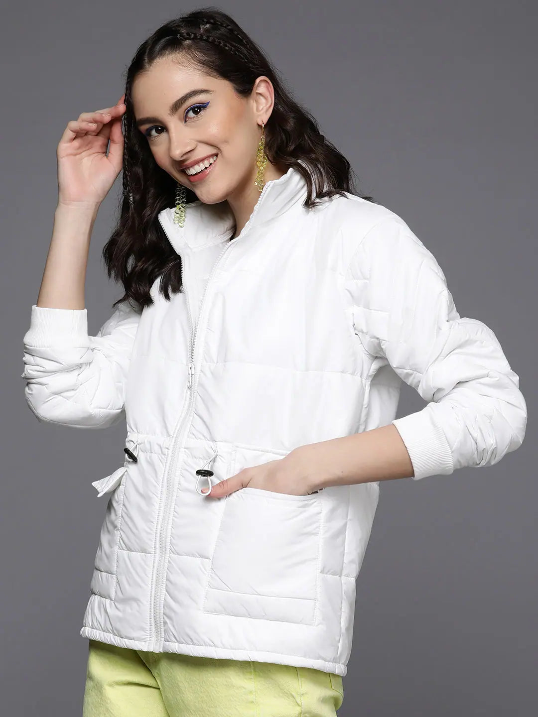 White Quilted Puffer Jacket | Women's Winter Coats & Outerwear