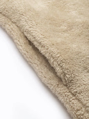 Women Solid Beige Full Sleeve Jacket