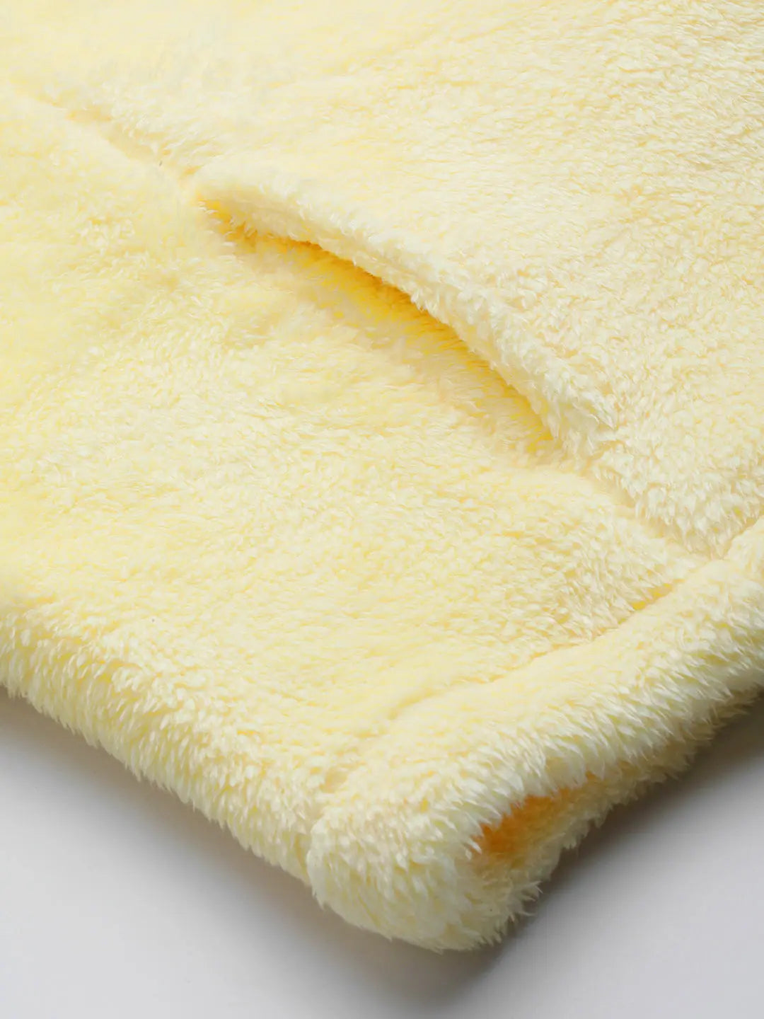 Yellow Crop Faux Fur Jacket - Trendy Women's Jackets Online