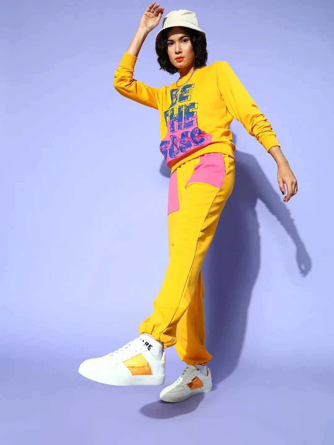 Yellow Patch Pocket Joggers | Women's Western Outfits