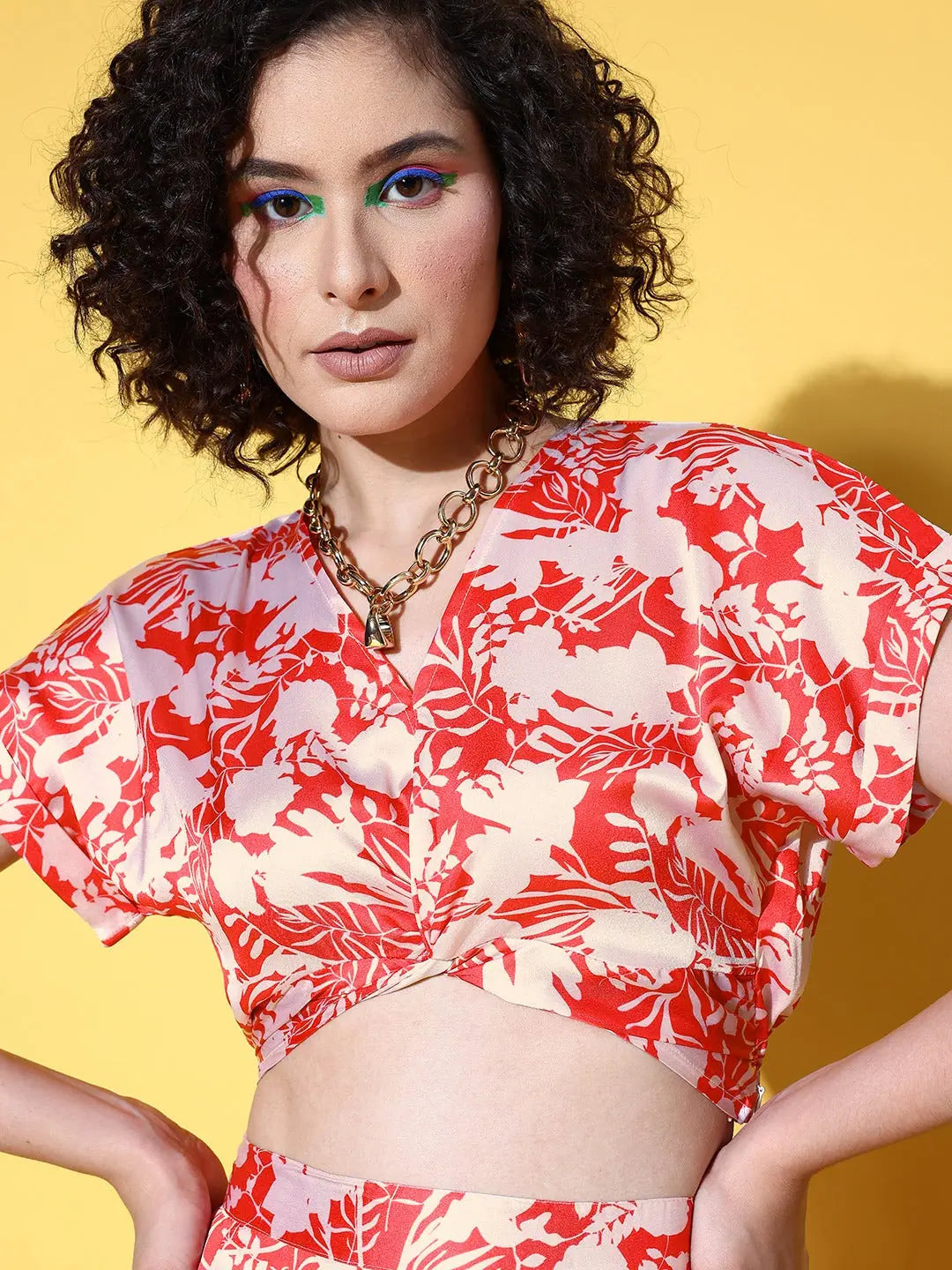 Printed Red Jumpsuits: Women's Festive Lehenga Collection