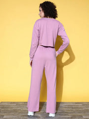 Women Solid Purple Jumpsuits & Sets