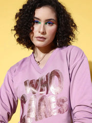 Women Solid Purple Jumpsuits & Sets