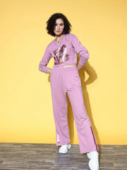 Women Solid Purple Jumpsuits & Sets