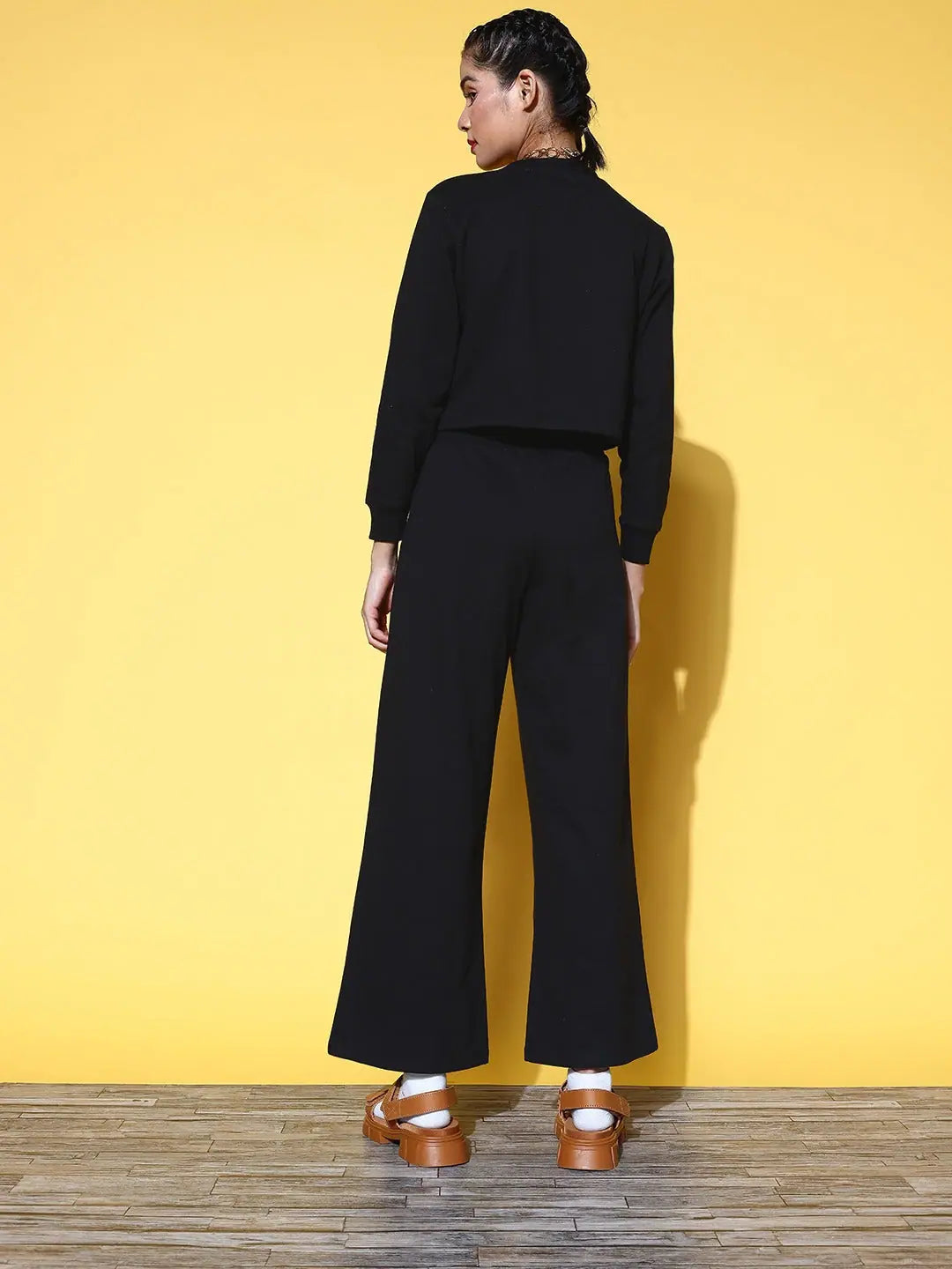 Black LOVE SOMEBODY Sweatshirt Tracksuit - Women's Party Wear