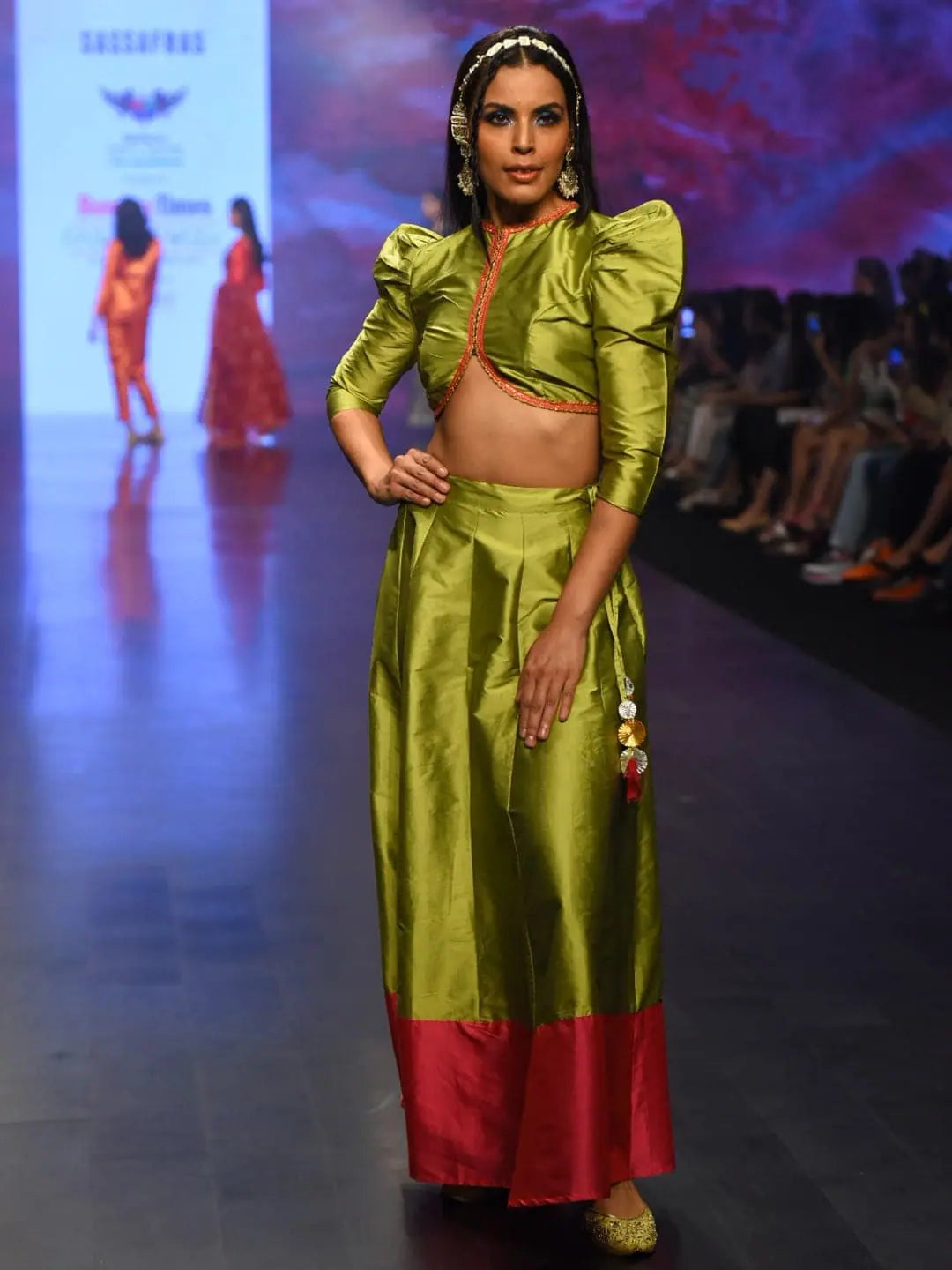 Green Lehenga Choli - Designer Festive Lehenga for Women