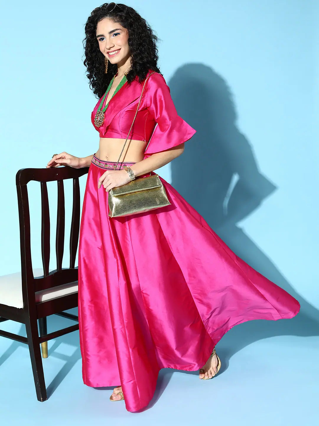 Pink Lehenga Choli - Designer Ethnic Lehenga for Women