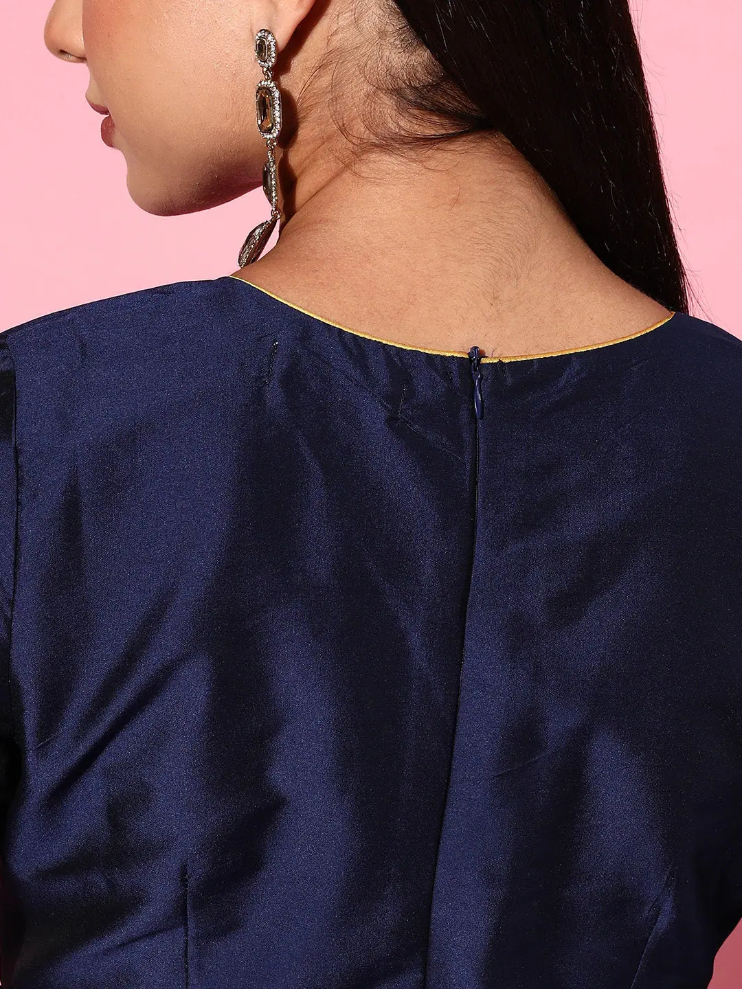 Navy Border Anarkali Maxi Dress | Anarkali Kurti Collection