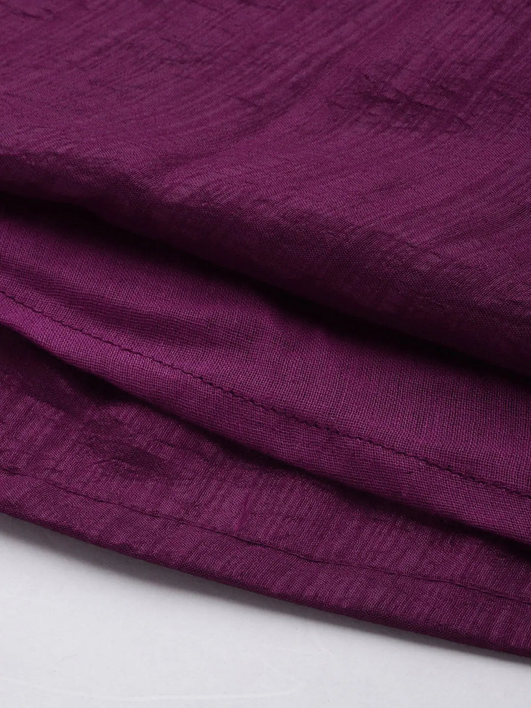 Burgundy Mirror Embroidered Anarkali Skirt | Ethnic Skirts