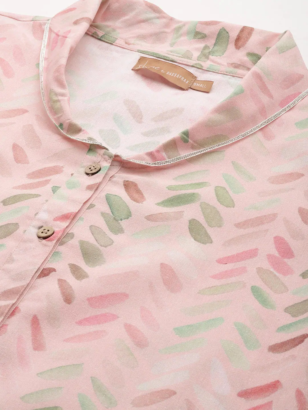 Pink Brush Paint Kurta Set | Designer Indian Kurta Sets for Women