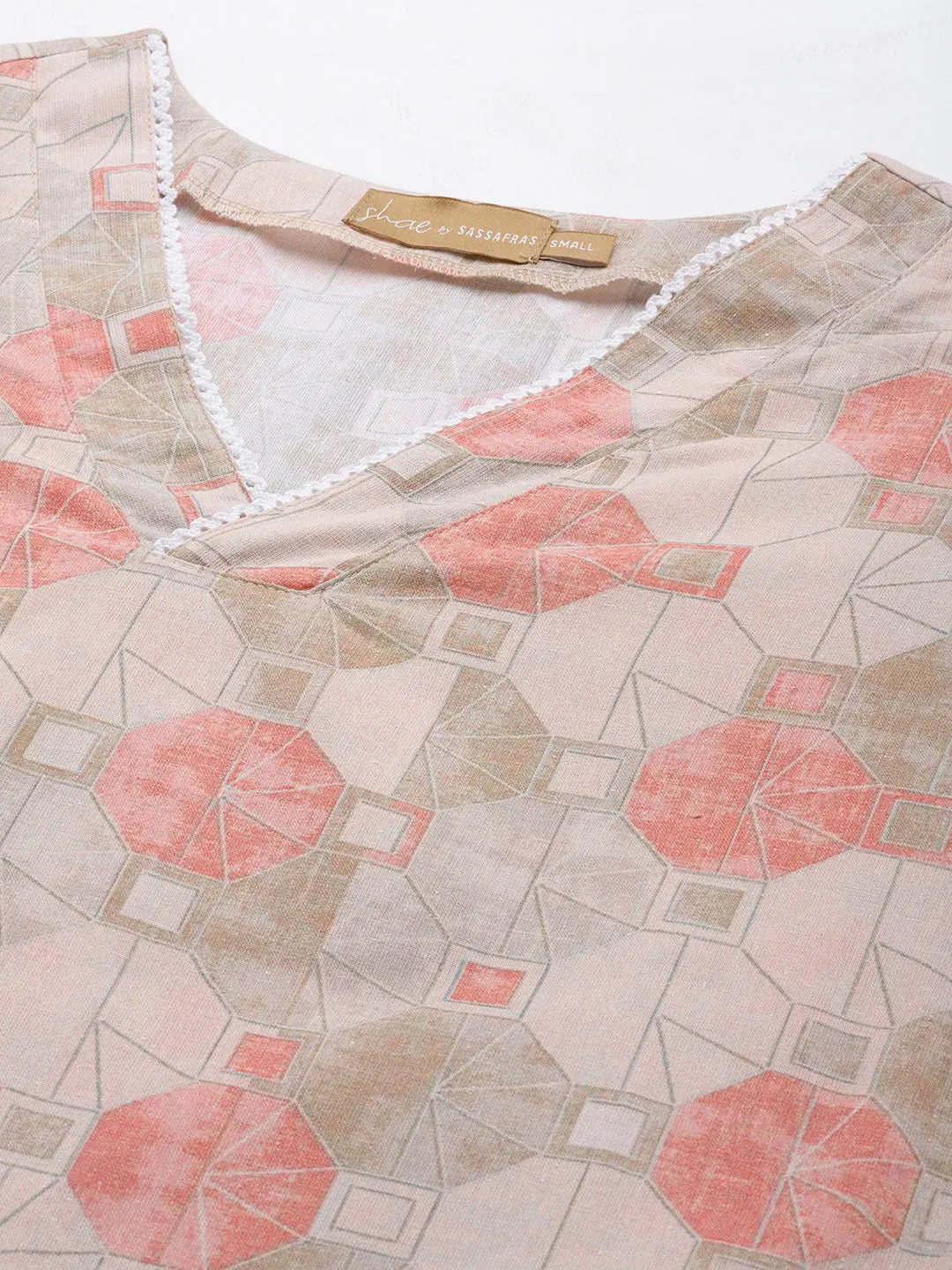 Geometric Cotton Kurta Sets | Women's Indian Designer Kurta Sets