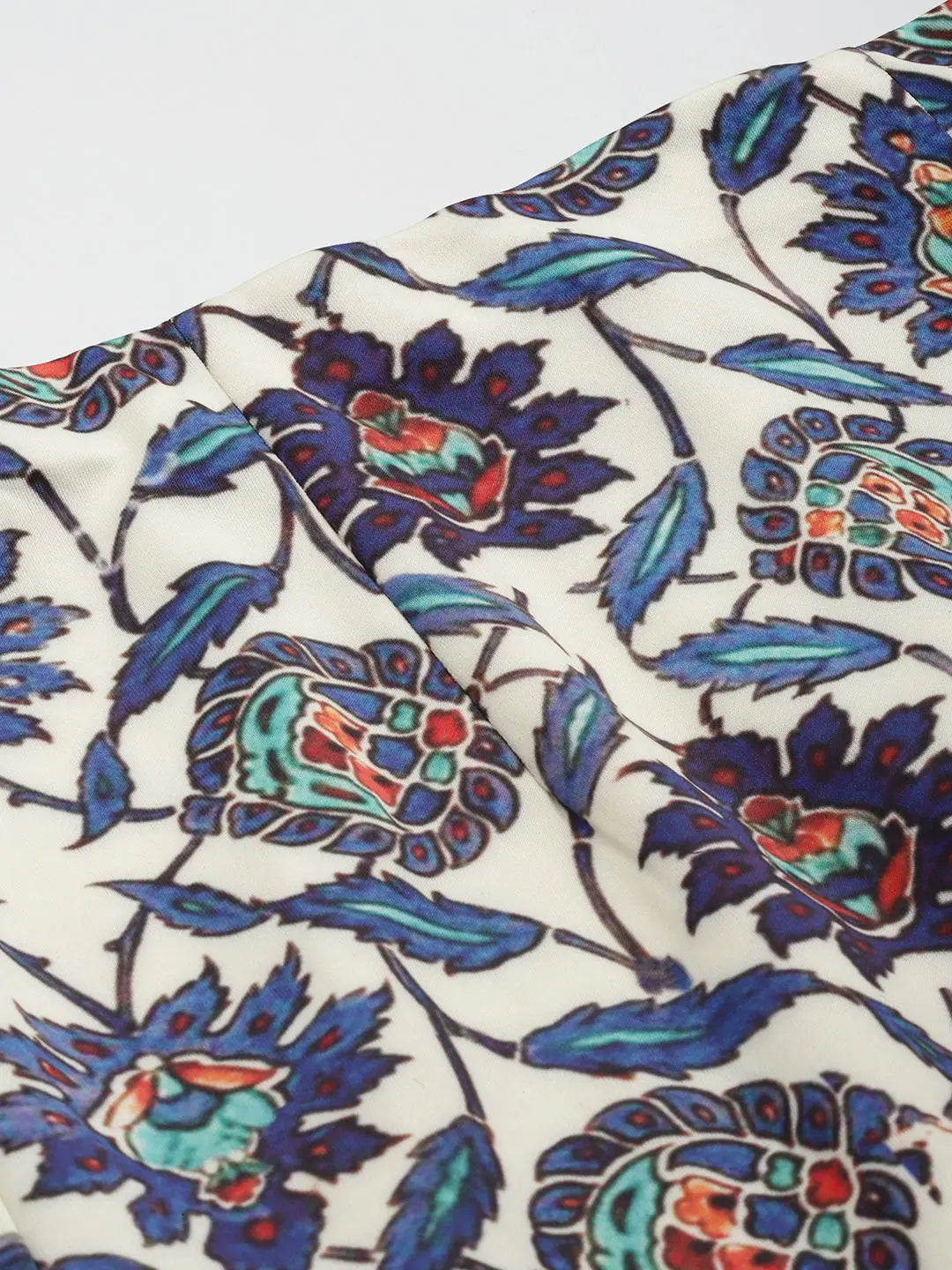 Navy Ethnic Print Pencil Skirt | Women's Western Wear