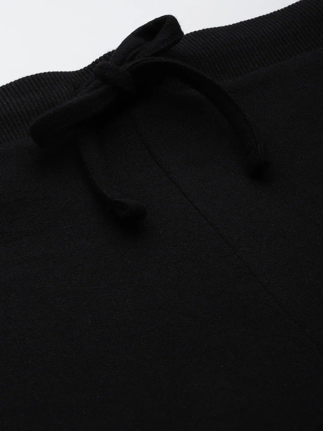 Wholesale Women Black Terry Hooded Jacket with Track Pants