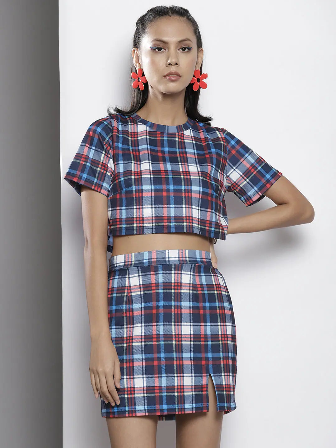 Printed Blue Jumpsuit Set - Women's Lehenga & Party Wear