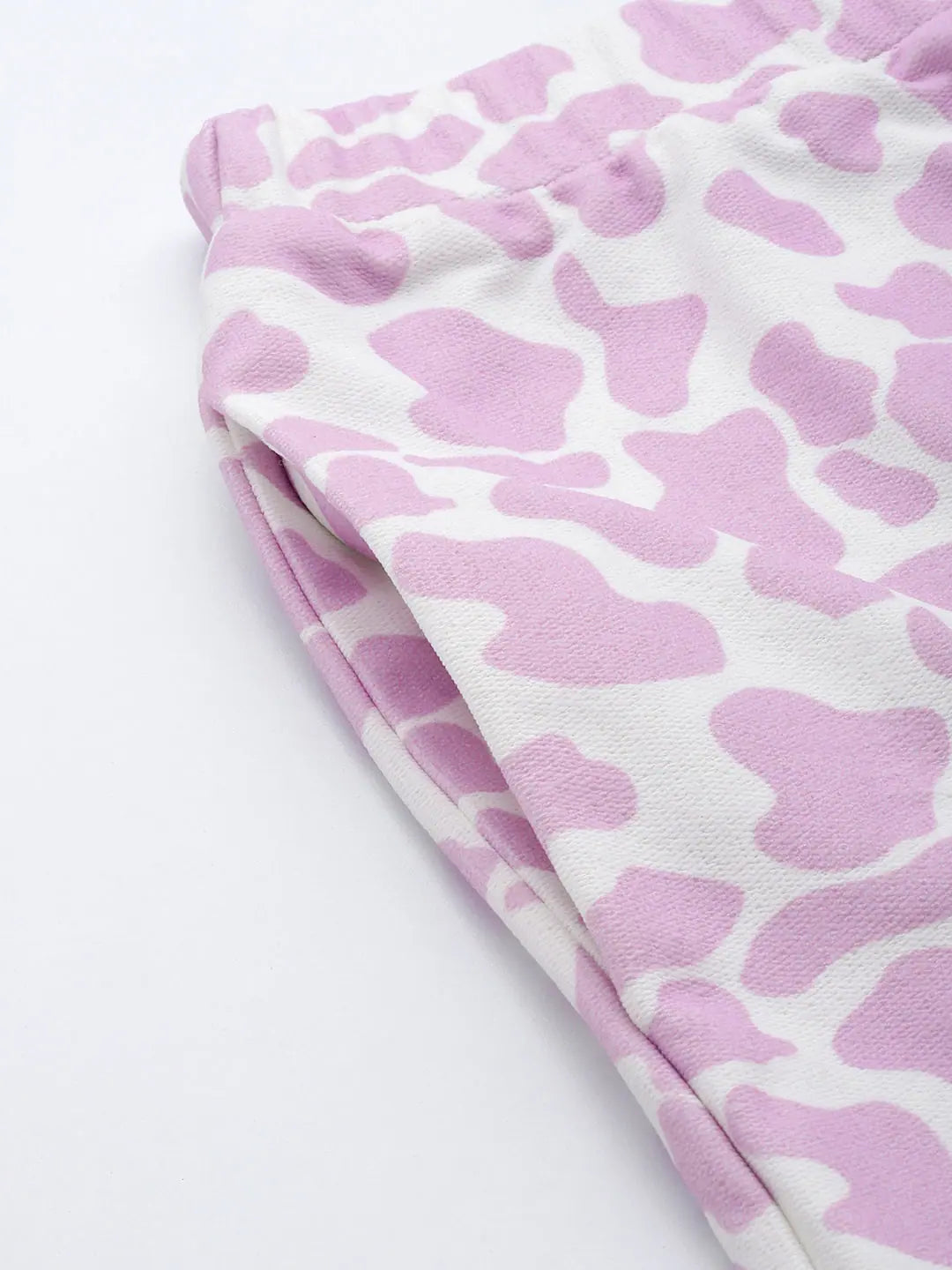 Lavender Cow Print Straight Pants - Women's Western Wear