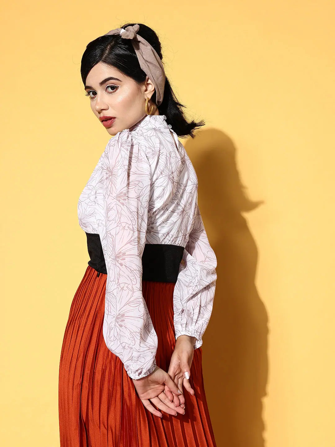 Floral Keyhole Crop Top - Lehenga for Women | Chic Style