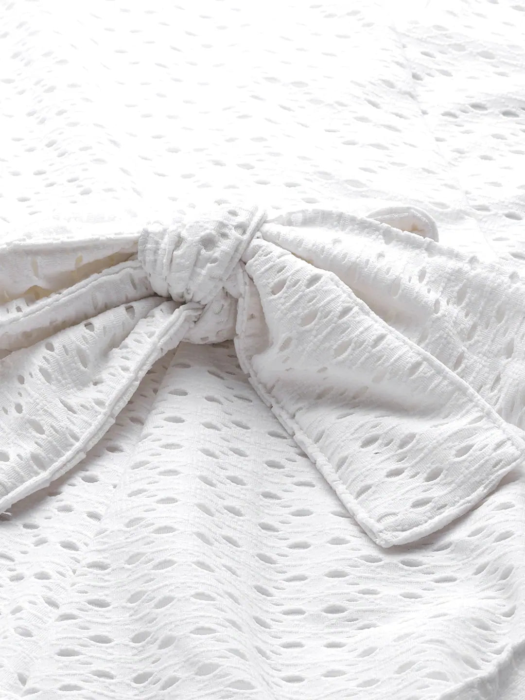 White Schiffli Jumpsuit | Party Wear Lehenga Alternative