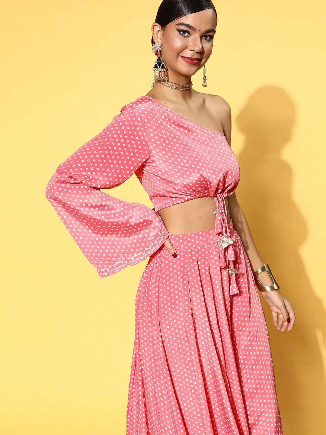 Pink Tie Dye Crop Top - Women's Western Wear & Outfits