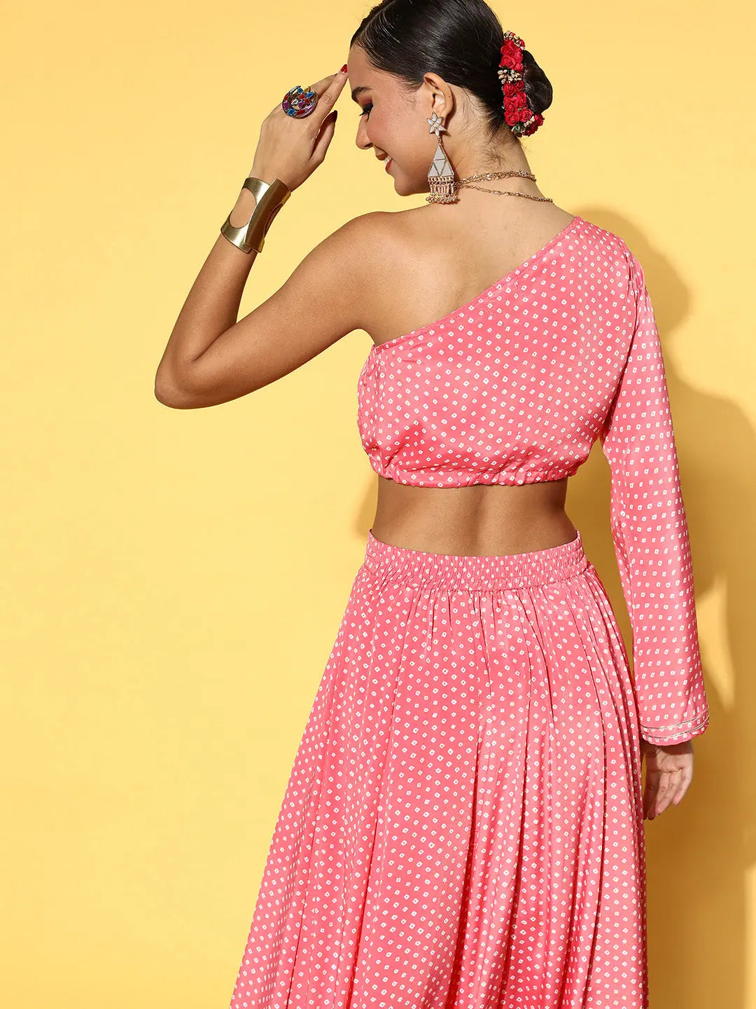 Pink Tie Dye Crop Top - Women's Western Wear & Outfits