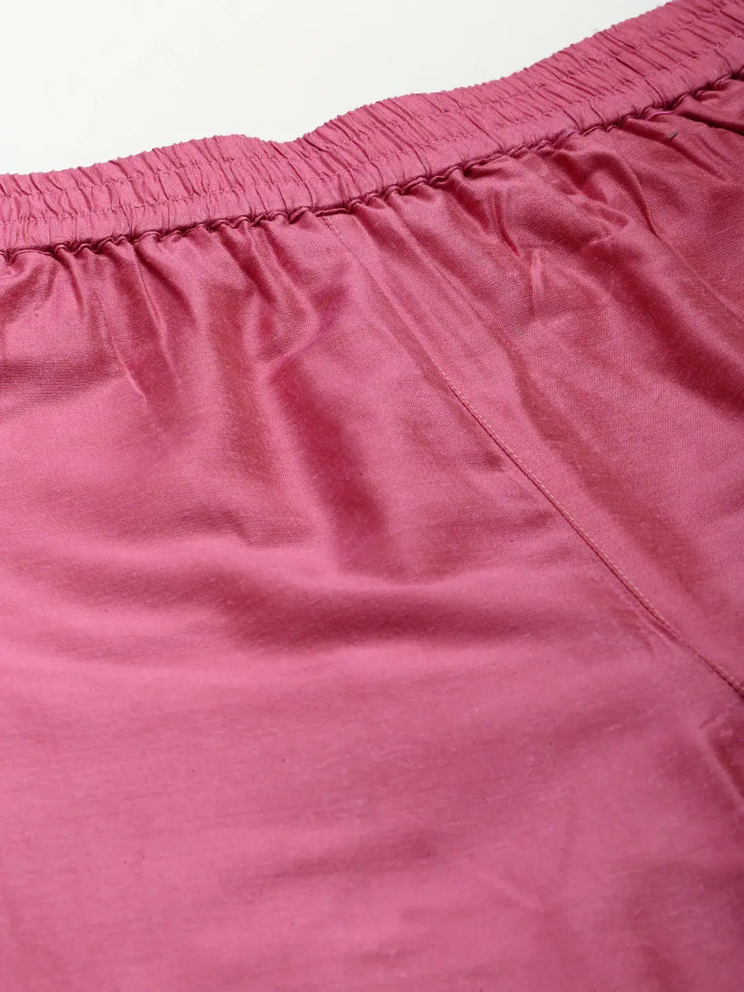 Pink Chanderi Inlay Pocket Pants - Designer Ethnic Pants