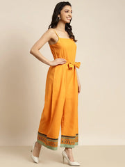 Women Printed Yellow Jumpsuits & Sets