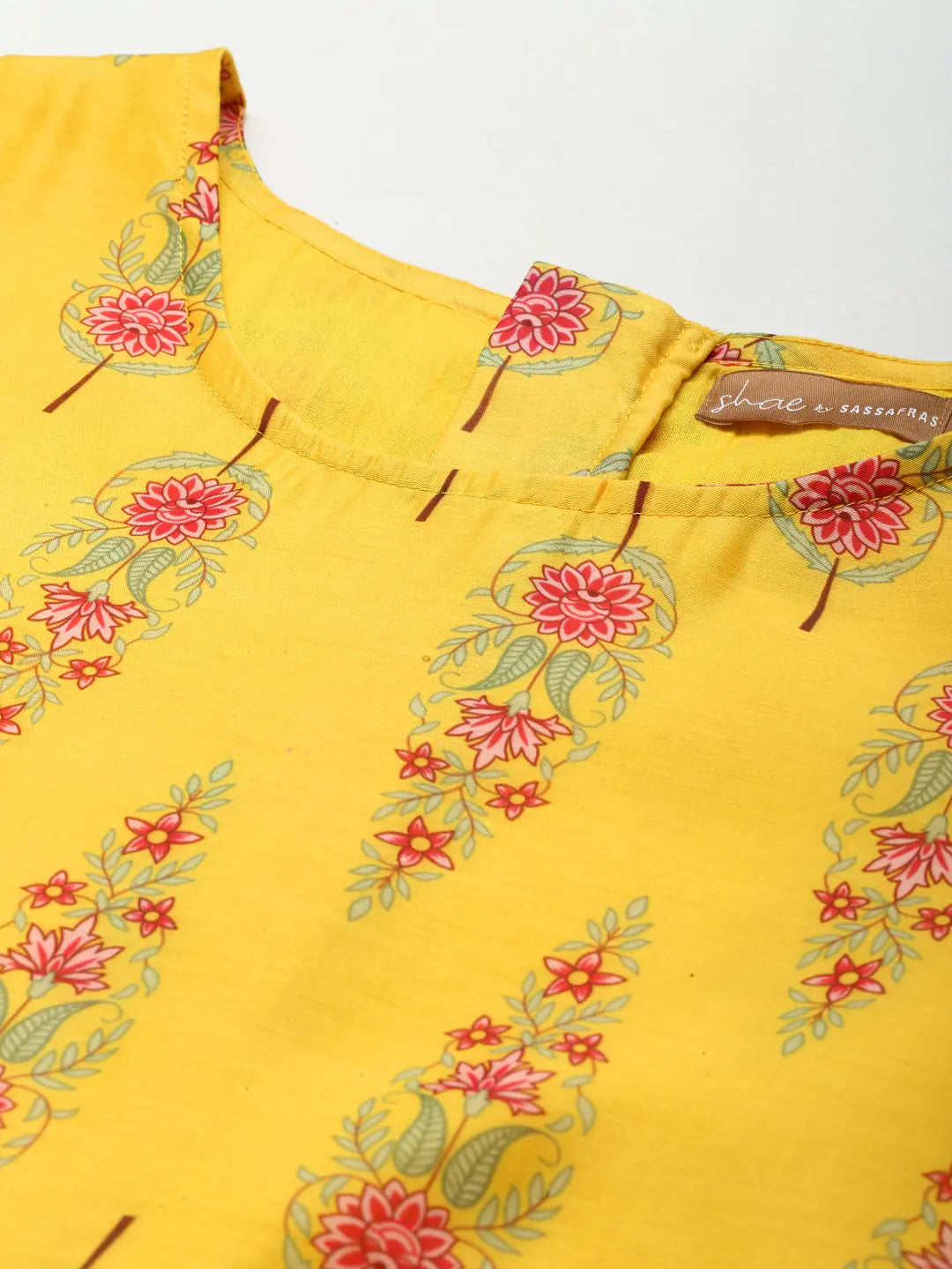 Yellow Floral Anarkali Dress - Shop Indian Dresses Online!