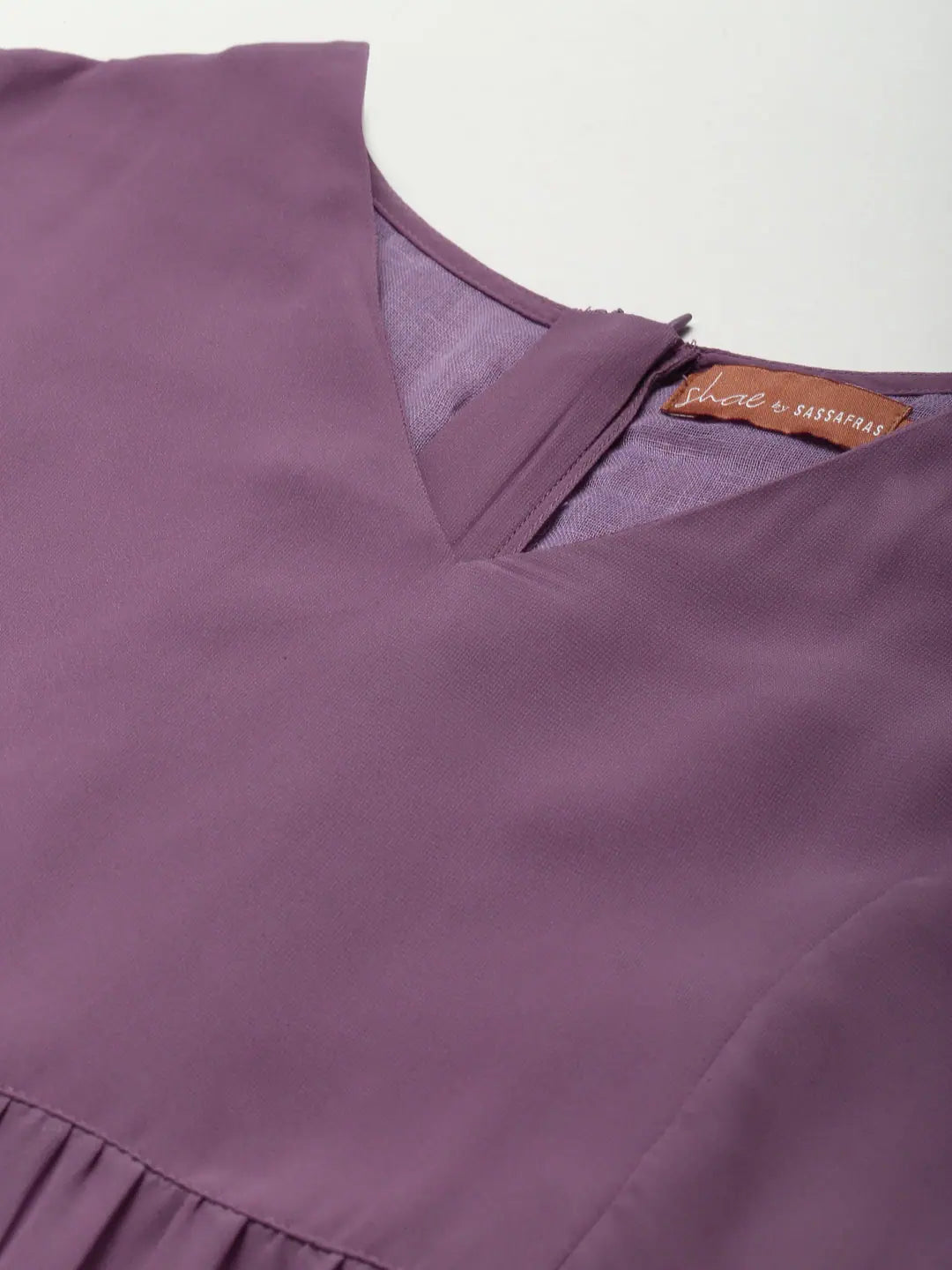 Purple Foil Print Tiered Maxi Dress | Indian Cotton Dresses