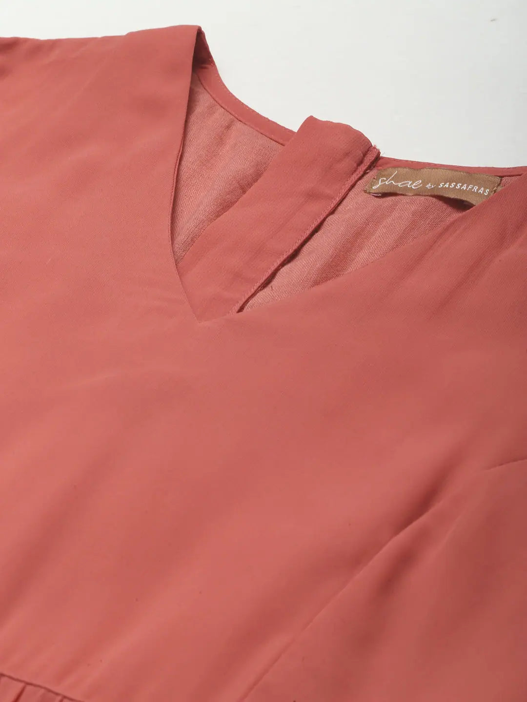 Rust Foil Print Maxi Dress | Elegant Indian Dresses Online