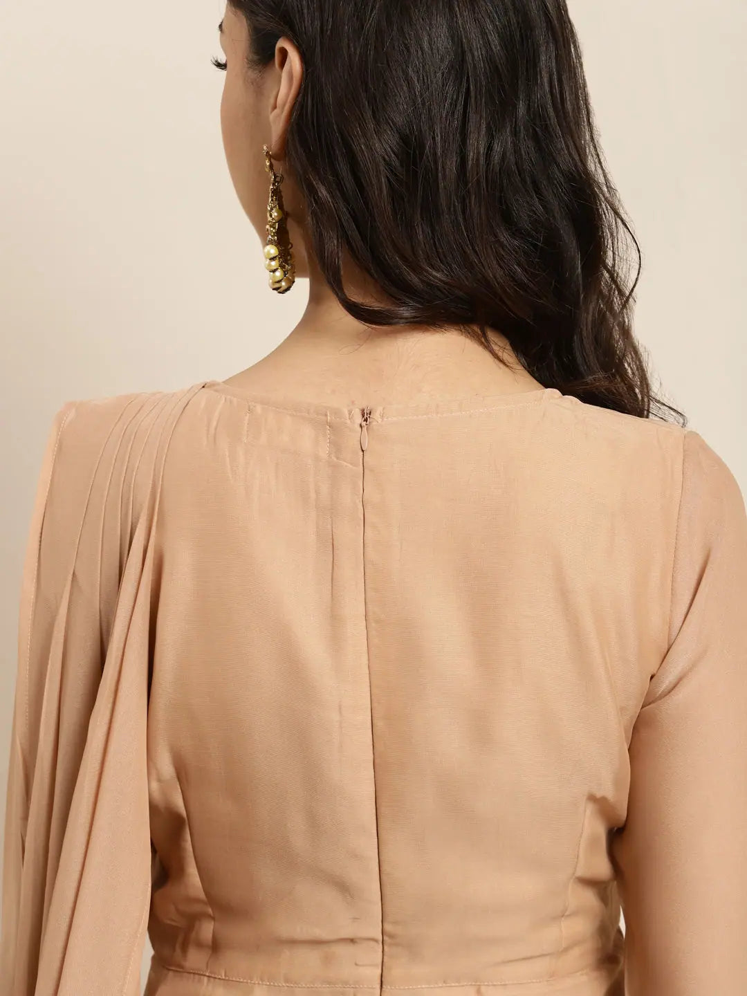 Brown Embroidered Belt Dupatta Dress | Indian Dresses Online