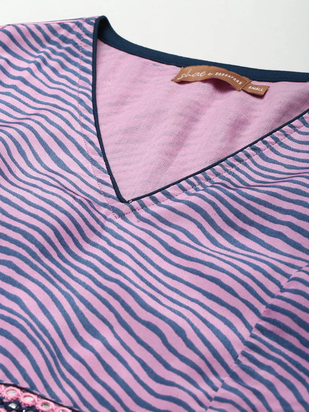 Purple Lehariya Anarkali Dress | High Low Anarkali Kurti for W...