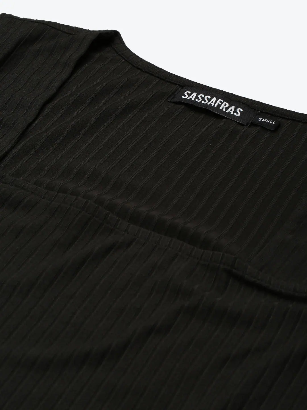 Charcoal Rib Square Neck Crop Top | Women's Top