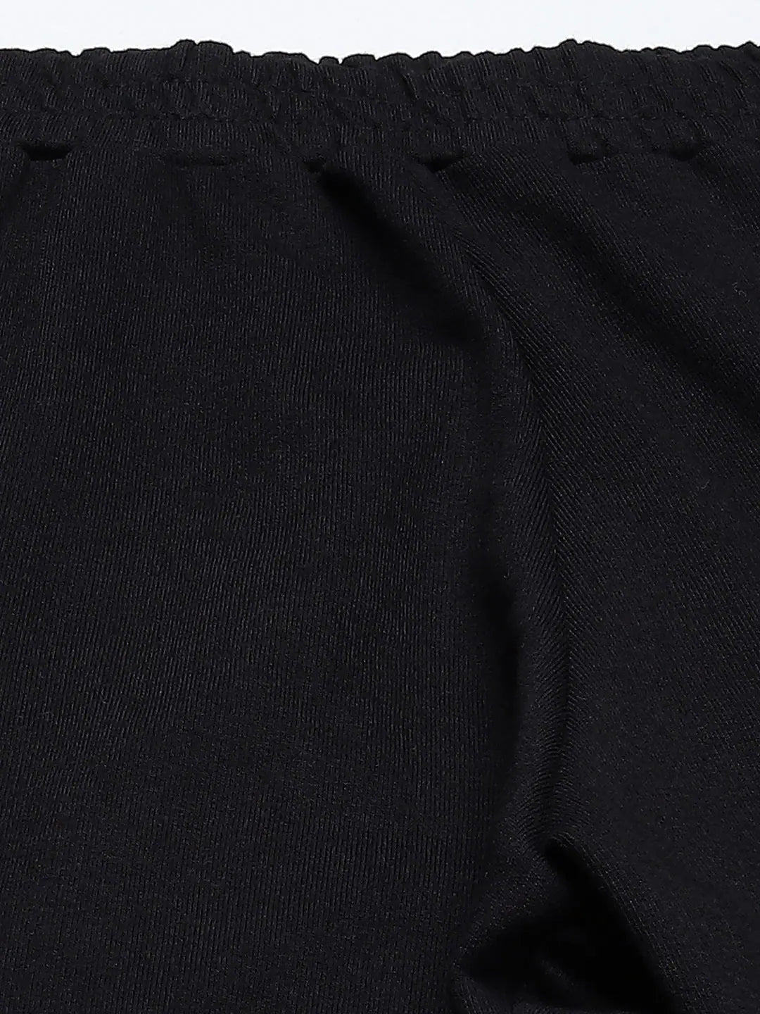 Women's Black Terry ACTIVE Pants with Piping Detail
